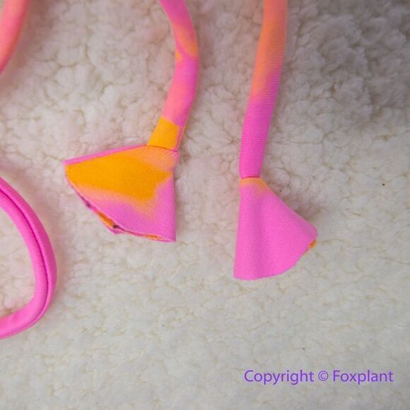 NEW Martha‎ Rey Holly One-Piece tie dye Swimsuit, pink, orange, size M - Picture 5 of 16